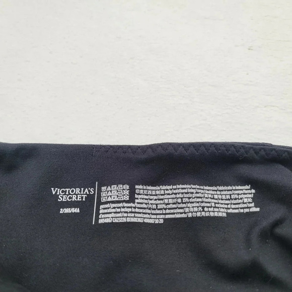 Victoria's Secret 2 Reg Studio Legging High Rise Stretch Pockets black Mid Rise - Picture 4 of 11